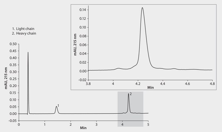 Hplc Analysis Of Sigmamab Monoclonal Antibody Subunits On Bioshell A