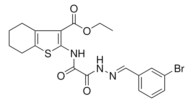 ETHYL 2 2E 2 3 BROMOBENZYLIDENE HYDRAZINO OXO ACETYL AMINO 4 5