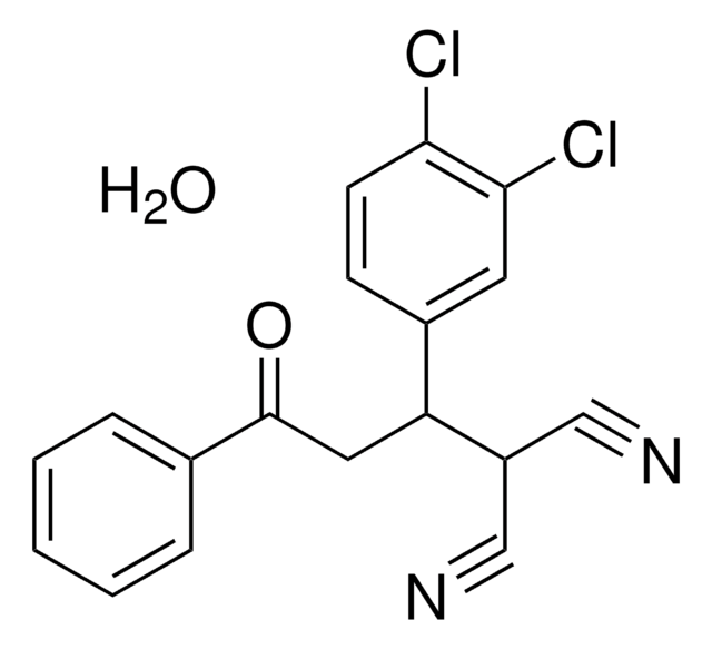 2 1 3 4 DICHLOROPHENYL 3 OXO 3 PHENYLPROPYL MALONONITRILE HYDRATE