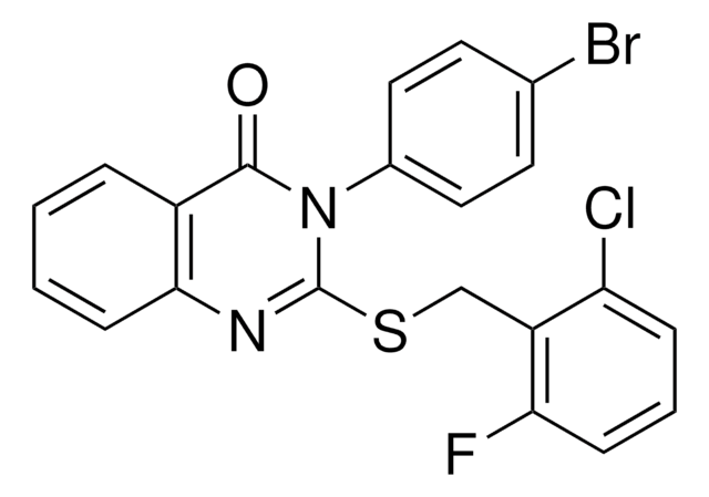 3 4 BROMOPHENYL 2 2 CHLORO 6 FLUOROBENZYL THIO 4 3H QUINAZOLINONE