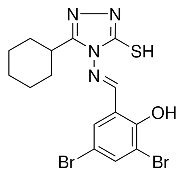 2 4 DIBROMO 6 3 2 F PHENYL 5 MERCAPTO 4H 1 2 4 TRIAZOL 4 YL IMINO