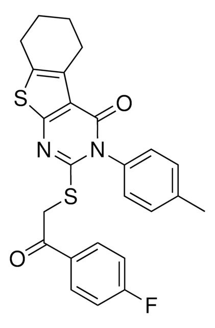 2 2 4 FLUOROPHENYL 2 OXOETHYL SULFANYL 3 4 METHYLPHENYL 5 6 7 8