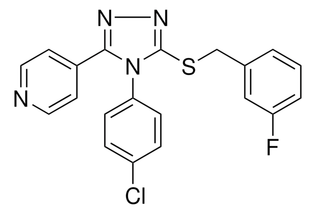 4 4 4 CL PHENYL 5 3 FLUOROBENZYL SULFANYL 4H 1 2 4 TRIAZOL 3 YL