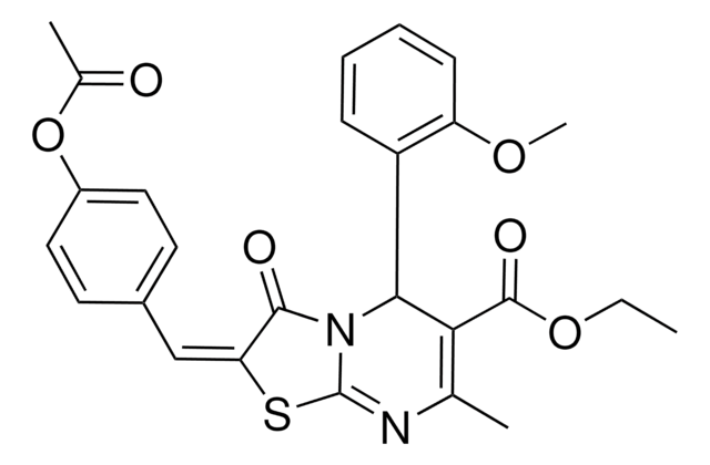 ETHYL 2E 2 4 ACETYLOXY BENZYLIDENE 5 2 METHOXYPHENYL 7 METHYL 3