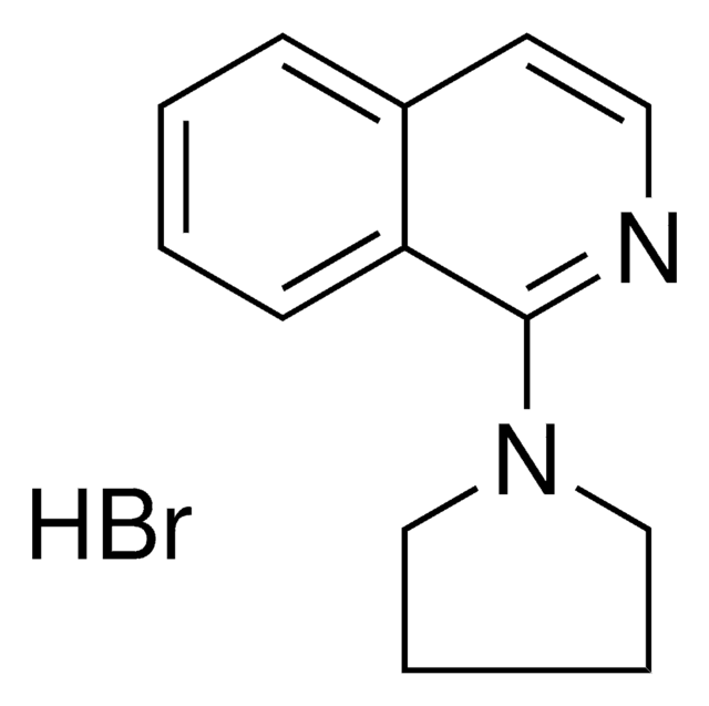 1 PYRROLIDIN 1 YL ISOQUINOLINE HYDROBROMIDE AldrichCPR Sigma Aldrich