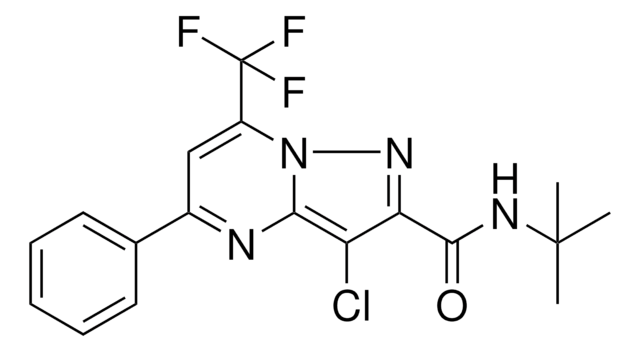 N TERT BUTYL 3 CHLORO 5 PHENYL 7 TRIFLUOROMETHYL PYRAZOLO 1 5 A