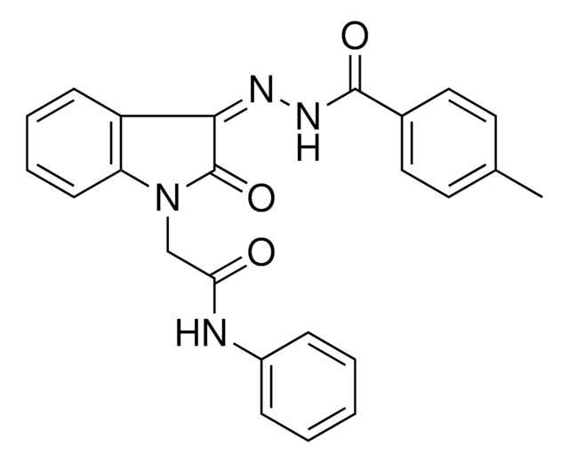 2 3 4 ME BENZOYL HYDRAZONO 2 OXO 2 3 DIHYDRO INDOL 1 YL N PHENYL