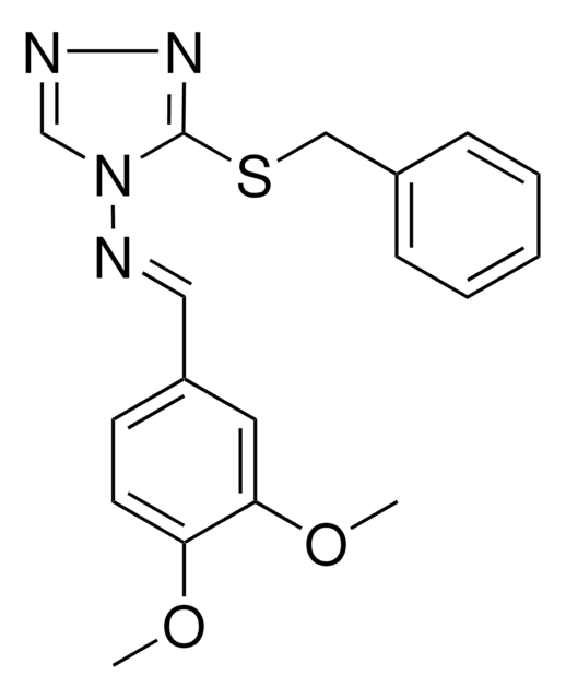 3 BENZYLTHIO N 3 4 DIMETHOXYBENZYLIDENE 4H 1 2 4 TRIAZOL 4 AMINE