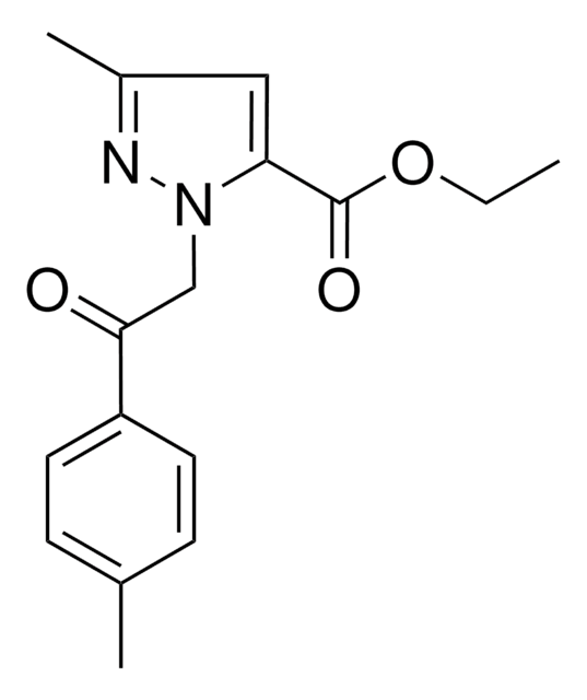 ETHYL 3 METHYL 1 2 4 METHYLPHENYL 2 OXOETHYL 1H PYRAZOLE 5