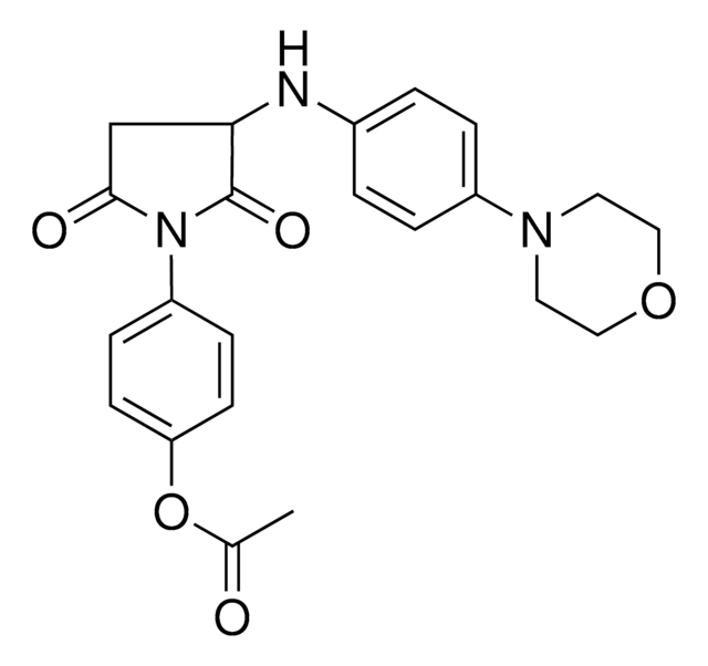 4 3 4 4 MORPHOLINYL ANILINO 2 5 DIOXO 1 PYRROLIDINYL PHENYL ACETATE