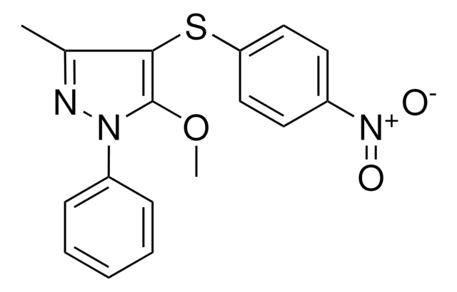 5 METHOXY 3 METHYL 4 4 NITRO PHENYLSULFANYL 1 PHENYL 1H PYRAZOLE