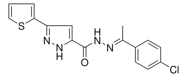 N 1 4 CHLOROPHENYL ETHYLIDENE 3 2 THIENYL 1H PYRAZOLE 5