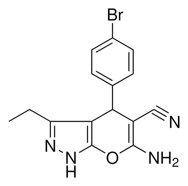 6 AMINO 4 4 BROMOPHENYL 3 ET 1 4 DIHYDROPYRANO 2 3 C PYRAZOLE 5