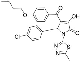 4 4 BUTOXYBENZOYL 5 4 CHLOROPHENYL 3 HYDROXY 1 5 METHYL 1 3 4