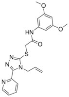 2 4 ALLYL 5 2 PYRIDINYL 4H 1 2 4 TRIAZOL 3 YL SULFANYL N 3 5