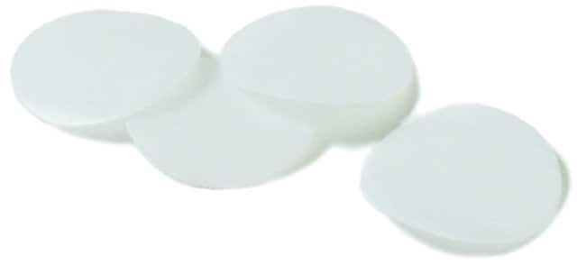 Cap liner, PTFE white PTFE, diam. × thickness 9 mm × 0.010 in., for use ...