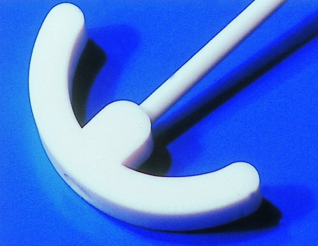 Ptfe Anchor Stirrer Shaft Shaft Diam. 9.5 Mm, L 550 Mm, Blade Diam. 100 