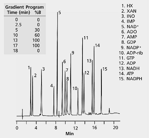 HPLC Analysis of Nucleotides on SUPELCOSIL™ LC-18-T | Sigma-Aldrich