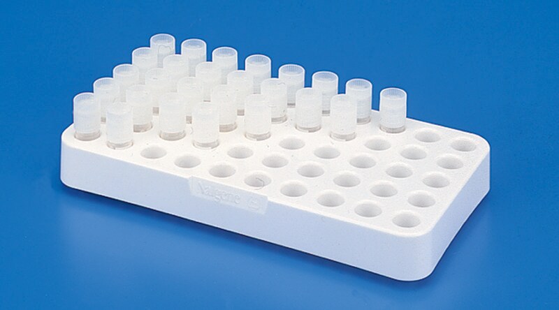 Rack For Nalgene® Cryogenic Vials Holds 50 Vials In A 5 × 10 Array