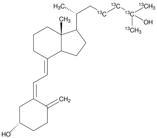 25-Hydroxyvitamin D3-23,24,25,26,27-13C5 solution 100 μg/mL in ethanol ...