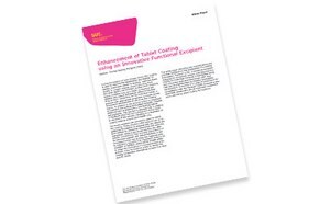 Whitepaper: Enhancement of Tablet Coating using an Innovative Functional Excipient