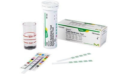 Test strips placed in packaging