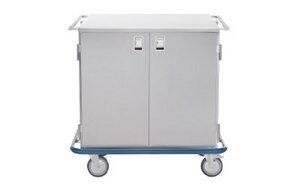 Blickman's Multipurpose case cart with 2 doors.