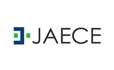 Green, blue and black logo for Jaece Industries