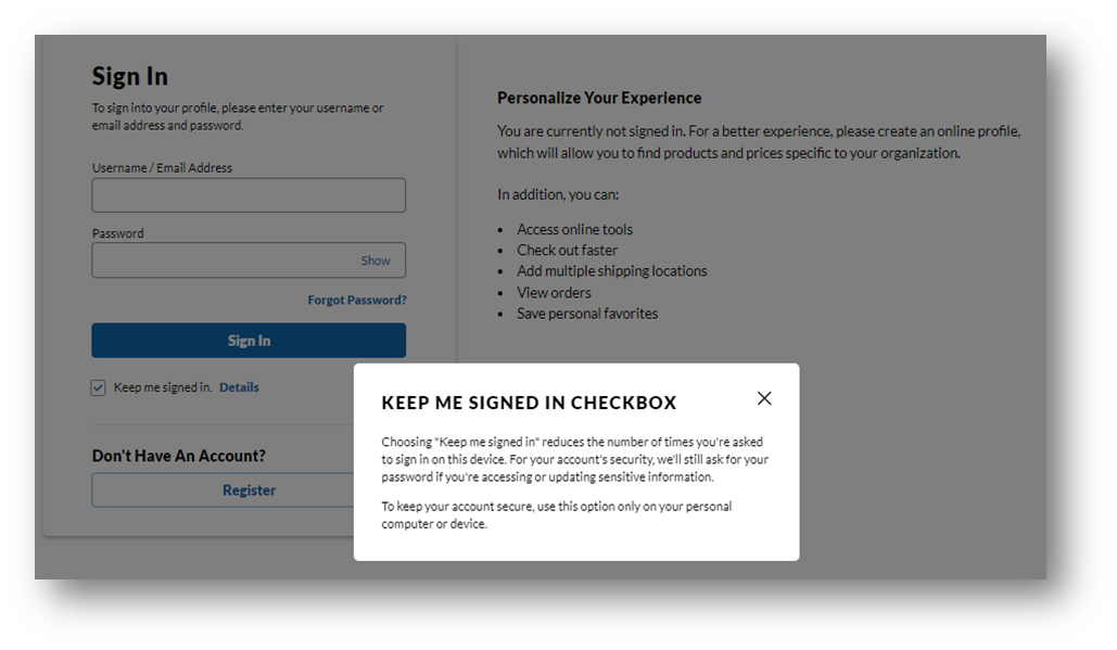 Making Site Visits and Checkout a Snap with Persistent Login