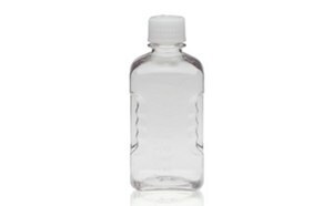 TriForest Clear PETG Square Media / Packaging Bottle, 2000 ml