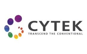 A logo featuring a series of colorful, gradient circles forming a spiral shape, with the text "CYTEK" and the tagline "TRANSCEND THE CONVENTIONAL" to the right.