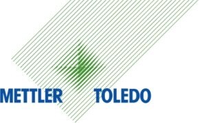 A logo featuring diagonal green lines forming a triangular shape, with the words "METTLER TOLEDO" in blue.