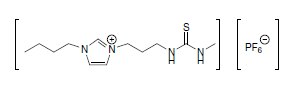 Schematic of Thiourea derivatized Ionic Liquid