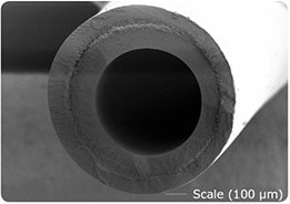 Polysulfone hollow fiber used for ultrafiltration in the Biopak® cartridge.