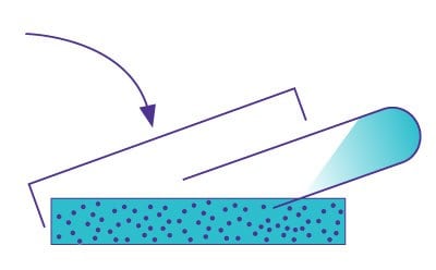 Streaking technique used to isolate bacteria on an agar plate