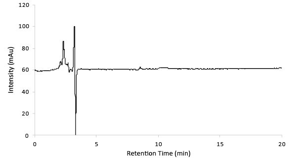 Blank chromatogram