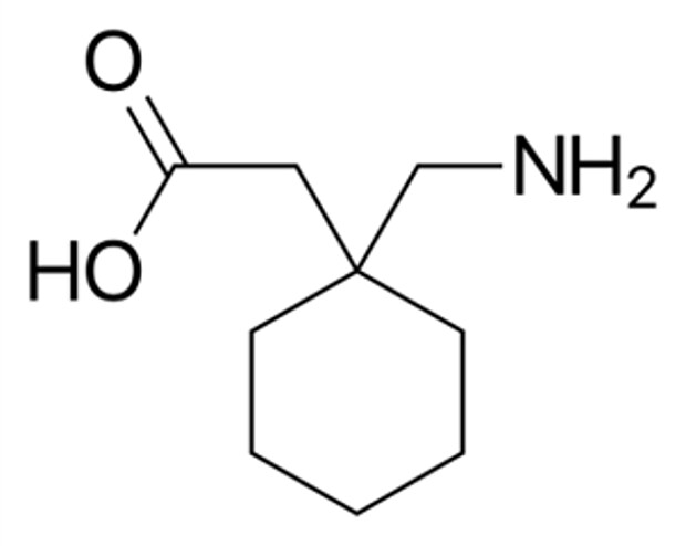 Chemical structure of Gabapentin