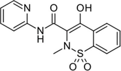 Chemical structure of Piroxicam