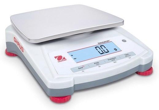 Ohaus&#174; Navigator&#174; Portable Balance Model NV1201, weighing capacity 1200&#160;g, resolution: 0.1&#160;g, AC/DC input 230 V, universal plug set