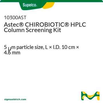 Astec&#174; CHIROBIOTIC&#174; HPLC Column Screening Kit 5&#160;&#956;m particle size, L × I.D. 10&#160;cm × 4.6&#160;mm