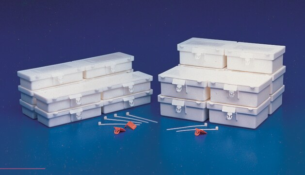 Tamper-evident boxes Holds 2 x 30 mL specimen transport tubes