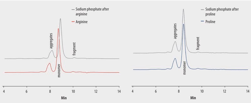 HPLC Analysis of mAb Aggregates on TSKgel&#174; UltraSW Aggregate: Effect of Mobile Phase Additives on Resolution application for HPLC