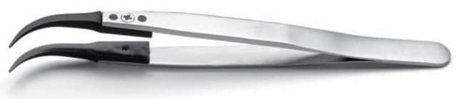 Curved-Tip PVDF Tweezer