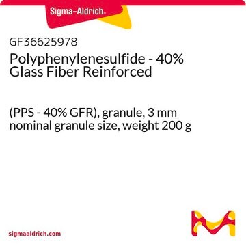 Polyphenylenesulfide - 40% Glass Fiber Reinforced (PPS - 40% GFR), granule, 3&#160;mm nominal granule size, weight 200&#160;g