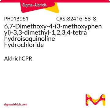 6,7-Dimethoxy-4-(3-methoxyphenyl)-3,3-dimethyl-1,2,3,4-tetrahydroisoquinoline hydrochloride AldrichCPR