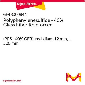 Polyphenylenesulfide - 40% Glass Fiber Reinforced (PPS - 40% GFR), rod, diam. 12&#160;mm, L 500&#160;mm