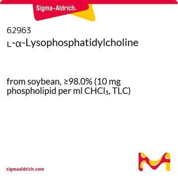 L-&#945;-溶血磷脂酰胆碱 from soybean, &#8805;98.0% (10 mg phospholipid per ml CHCl3, TLC)