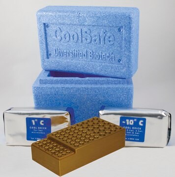 CoolSafe&#8482; system to hold, 20x1.5ml, 35x0.5ml, and 24x0.2ml tubes