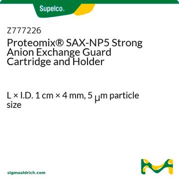 Proteomix&#174; SAX-NP5 Strong Anion Exchange Guard Cartridge and Holder L × I.D. 1&#160;cm × 4&#160;mm, 5&#160;&#956;m particle size