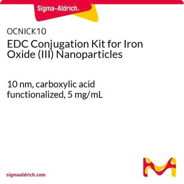 EDC Conjugation Kit for Iron Oxide (III) Nanoparticles 10&#160;nm, carboxylic acid functionalized, 5&#160;mg/mL